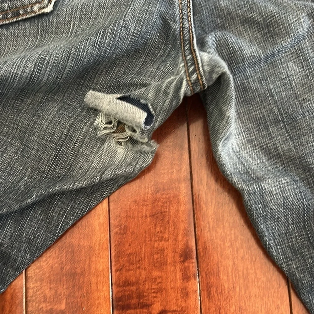 American Eagle Outfitters Men's Dark Blue Relaxed Straight Jeans Size 33/34